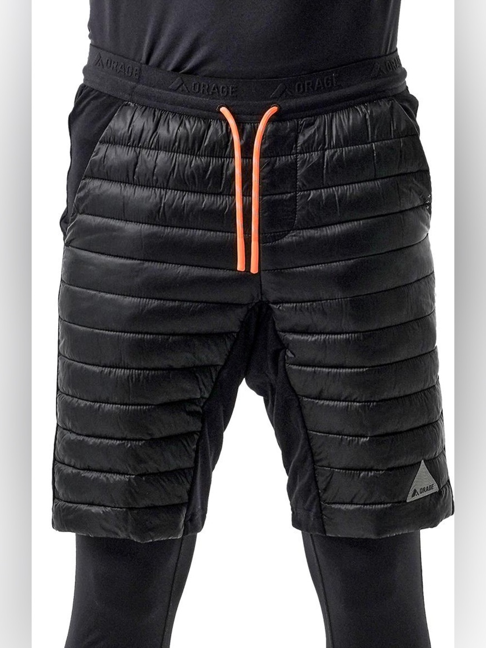 Orage Pembi Hybrid Shorts Unisex Size Small Puffer Shorts Black